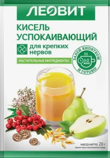 Кисель Успокаивающий Пакетики 20г произодства Леовит
