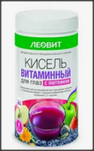 Кисель Витаминный д/глаз с лютеином Банка 400г произодства Леовит