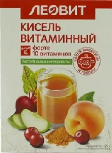 Кисель Витаминный форте Пакетики 20г №5 произодства Леовит