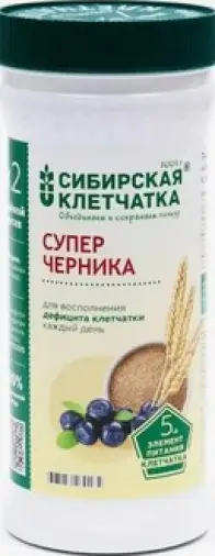 Клетчатка Сибирская с черникой