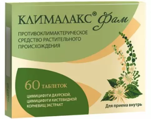 Клималакс Фам Таблетки п/о 20мг №60 произодства Вифитех ЗАО