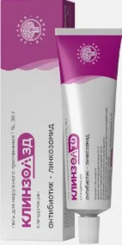 Клинзол ЗД Гель 1% 30г произодства Зелёная дубрава ЗАО