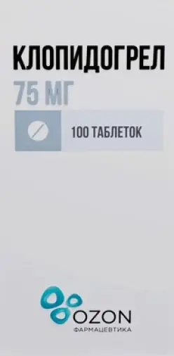 Клопидогрел Таблетки п/о 75мг №100 в Химках