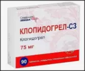 Клопидогрел Таблетки п/о 75мг №90 от Северная Звезда