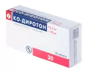 Ко-Диротон Таблетки 10мг+12.5мг №30 от Гедеон Рихтер