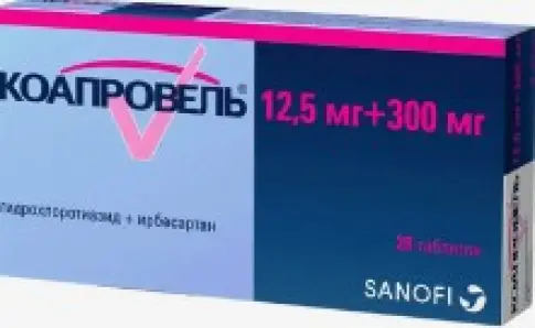 Коапровель Таблетки 300 мг/12.5 мг №28