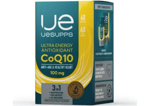 Коэнзим Q10 UESUPPS Ultra Energy Капсулы №60 произодства Ultra energy supplements (Ультра Энерджи)