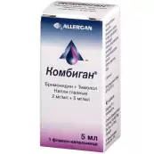 Комбиган Капли глазные 2мг+5мг/мл 5мл №1 от Аллерган Фармасьют.