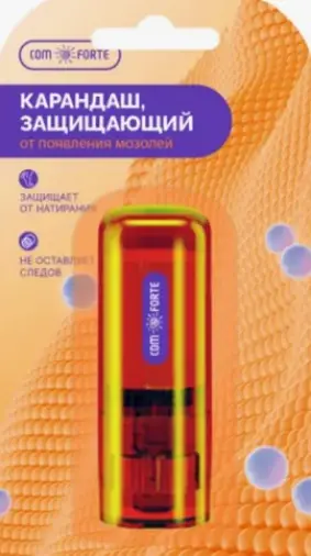 Комфорте Comforte карандаш защищающий от появления мозолей пенал Пенал 8мл