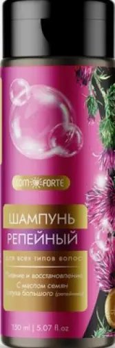Комфорте Comforte Шампунь репейный для всех типов волос с маслом семян лопуха большого Флакон 150мл произодства Аромамарка