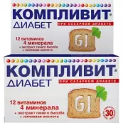 Компливит Диабет Таблетки №30 от Фармстандарт ОАО