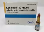 Конакион (вит.К1 фитоменадион) Ампулы 10мг 1мл №5 от РошФарма С.А.