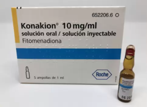 Конакион (вит.К1 фитоменадион) Ампулы 10мг 1мл №5 произодства РошФарма С.А.