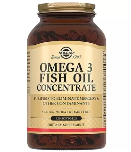 Концентрат рыбьего жира Омега-3 Капсулы 1г (300мг Омега-3) №120 произодства Солгар