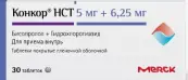 Конкор НСТ Таблетки п/о 5мг+6.25мг №30 от Мерк