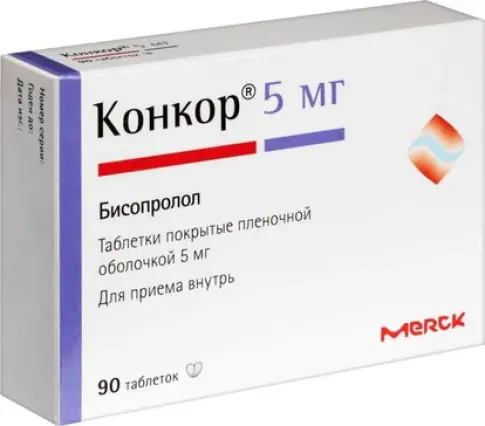 Конкор Таблетки 5мг №90 в Химках