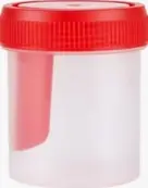 Контейнер д/сбора биоматериала, крышка-шпатель Упаковка 60мл от Китай