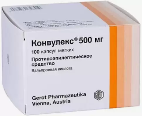 Конвулекс Капсулы 500мг №100 в Мытищах