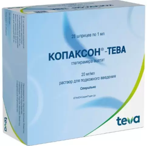 Копаксон Р-р для п/к введ. 20мг/мл 1мл №28 в Люберцах