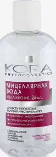 KORA Мицеллярная вода для всех типов кожи Флакон 300мл произодства Не определен