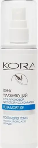 KORA Тоник увлажняющий с гиалуроновой кислотой и соком алоэ Флакон с дозатором 150мл произодства Не определен