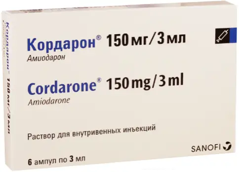 Кордарон Ампулы 150мг 3мл №6