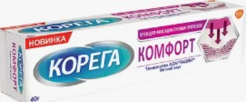 Корега крем д/фиксац.зубн.протезов Комфорт Туба 40г произодства Этол Гезундхейтспфлег