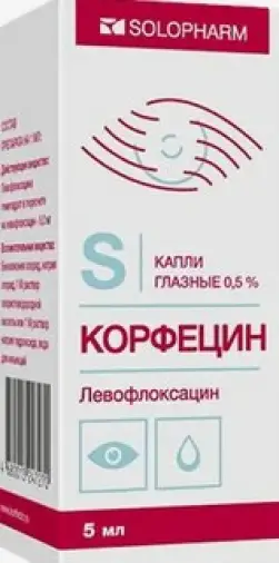 Корфецин СОЛОфарм Капли глазные 0.5% 5мл произодства Гротекс ООО