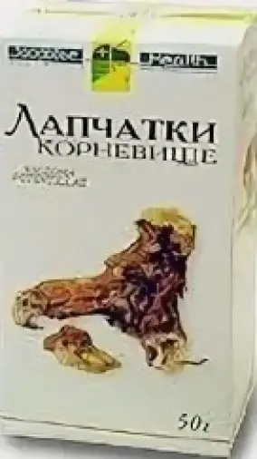 Корневища лапчатки Упаковка 50г произодства Здоровье Фирма ЗАО
