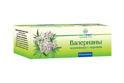 Корневища с корнями валерианы Фильтр-пакеты 1.5г №20
