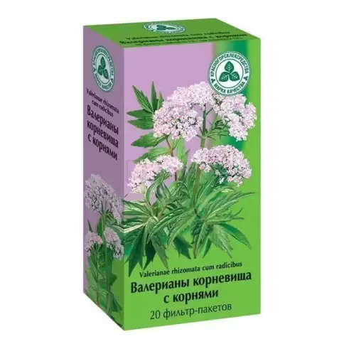 Корневища с корнями валерианы Фильтр-пакеты 1.5г №20 произодства Красногорсклексредства ОАО