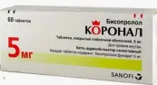 Коронал Таблетки п/о 5мг №60 от Санофи Россия АО