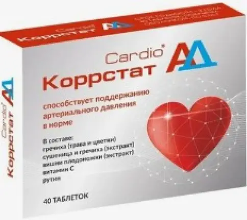 Коррстат Cardio АД-минус Таблетки п/о 550мг №40 в Мытищах