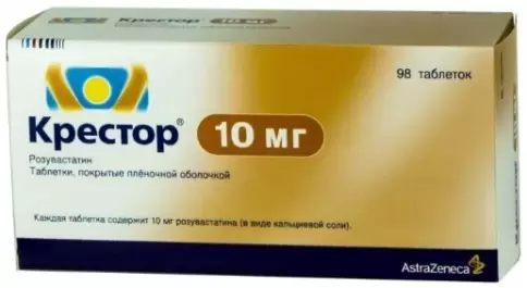 Крестор Таблетки п/о 10мг №98 в Волгограде