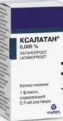 Ксалатан Капли глазные 0.005% 2.5мл от Виатрис Спешиалти ЛЛС