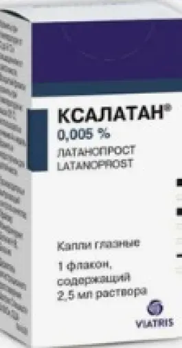 Ксалатан Капли глазные 0.005% 2.5мл произодства Виатрис Спешиалти ЛЛС