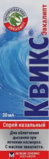 Квикс Эвкалипт Спрей назальный 30мл произодства Берлин-Хеми АГ