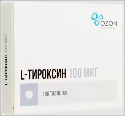 L-Тироксин Таблетки 100мкг №100 в Белгороде