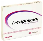 L-Тироксин Таблетки 50мкг №50 от Берлин-Х.-Б.Ф.-Менарини-Ф.Фудс-Драген.-Гуидотти