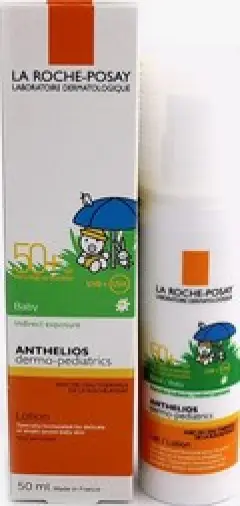 La Roche-Posay Anthelios (Ля Рош-Позе Антгелиос) молочко солнцезащитное для младенцев и детей Флакон с дозатором (SPF 50+) 50мл произодства Ф. Хоффманн-ля Рош Лтд.