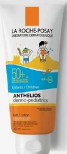 La Roche-Posay Anthelios (Ля Рош-Позе Антгелиос) молочко солнцезащитное для младенцев и детей Туба (SPF 50+) 250мл произодства Ф. Хоффманн-ля Рош Лтд.