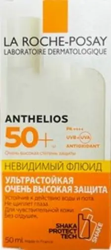 La Roche-Posay Anthelios (Ля Рош-Позе Антгелиос) Шака Флюид невидимый, молочко для лица и кожи вокруг глаз Флакон (SPF 50+) 50мл произодства Ля Рош Позе