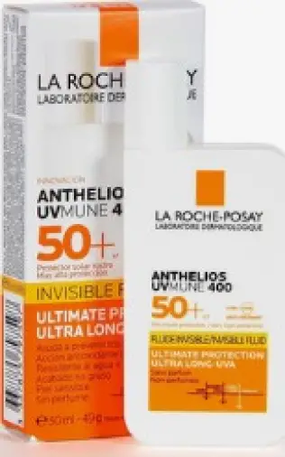 La Roche-Posay Anthelios UVMUNE 400 (Ля Рош-Позе Антгелиос) флюид для лица солнцезащитный матирующий Флакон (SPF 50+) 50мл произодства Ля Рош Позе