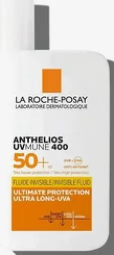 La Roche-Posay Anthelios UVMUNE 400 (Ля Рош-Позе Антгелиос) флюид для лица солнцезащитный невидимый Флакон (SPF 50+) 50мл произодства Ф. Хоффманн-ля Рош Лтд.