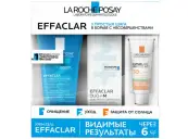 La Roche-Posay Effaclar (Ля Рош-Позе Эффаклар) Набор Гель очищающ микроотшелушиващий для лица и тела 200мл + Крем Дуо+М 15мл + Антгелиос мат Флюид 3мл Упаковка №1 от Ля Рош Позе