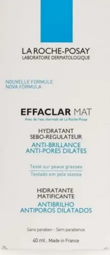 La Roche-Posay Effaclar Mat (Ля Рош-Позе Эффаклар Мат) себорегулирующая эмульсия для лица Туба 40мл произодства Ля Рош Позе