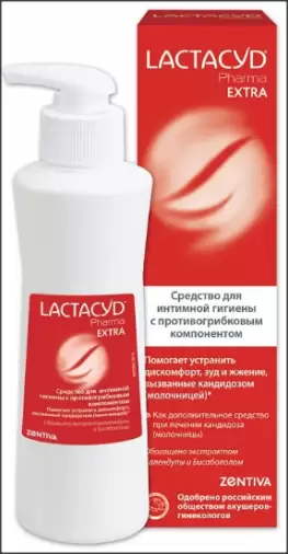 Лактацид Фарма Экстра Средство для интимной гигиены противогрибковое Lactacyd Pharma Extra