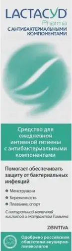 Лактацид Фарма Средство для интимной гигиены антибактериальное с тимьяном Lactacyd Pharma