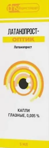 Латанопрост-Оптик Капли глазные 0.005% 5мл №3 произодства Лекко ФФ ЗАО