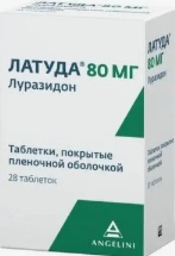 Латуда Таблетки п/о 80мг №28 произодства Анжелини Франческо